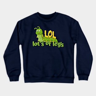 lol! lots of leg funny mashup Crewneck Sweatshirt